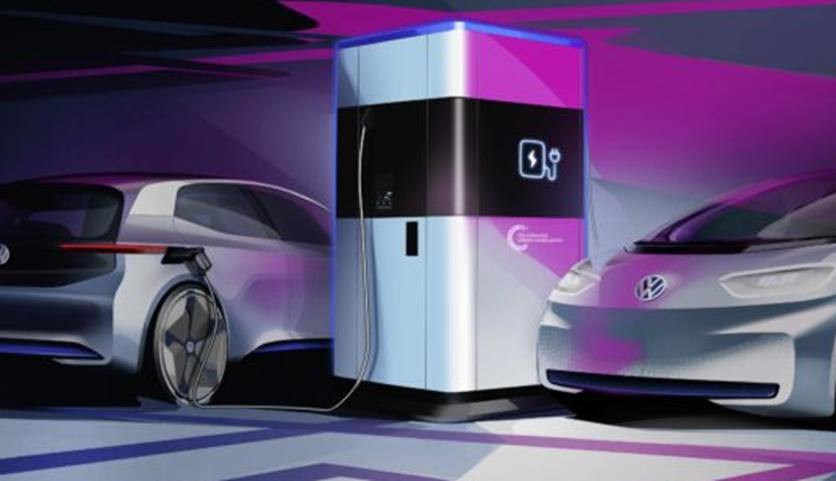 大众汽车公司介绍了该公司未来的移动快速充电站