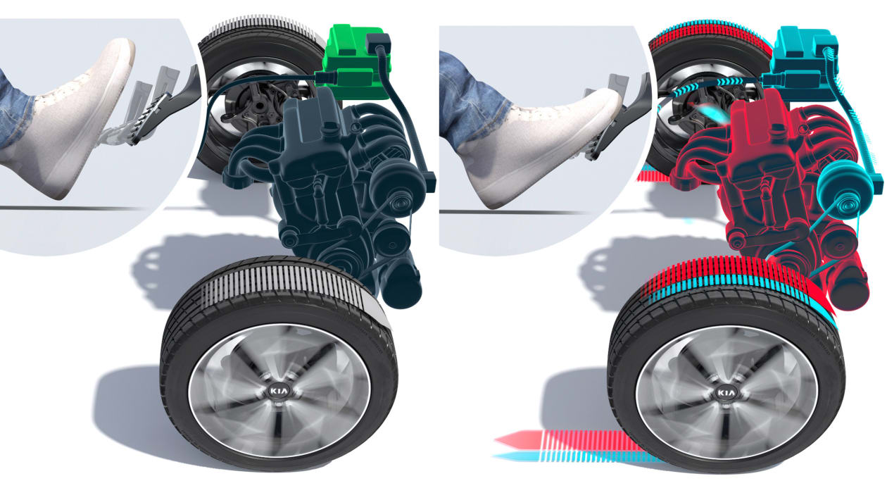 起亚展示了用于48伏轻度混合动力车的新型线控手动变速箱