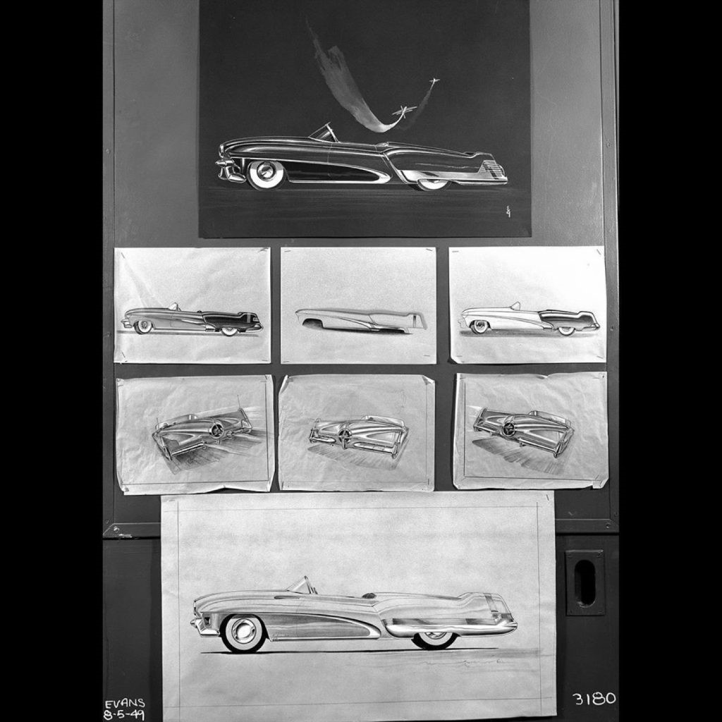 车头条：通用汽车设计公司揭示了灵感来自1951年别克LeSabre的草图