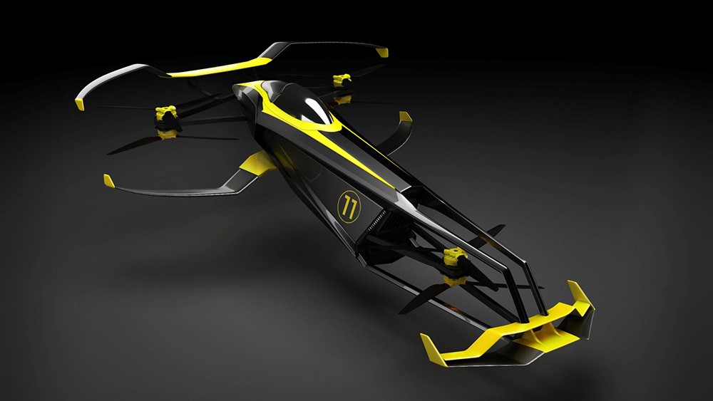 Carcopter是氢动力F1飞行赛车
